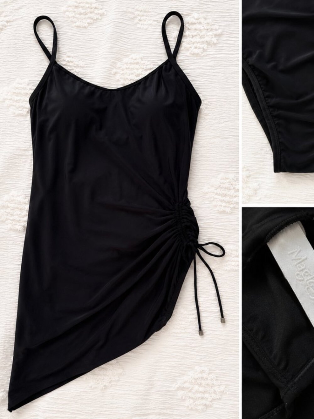 Miraclesuit Black Slimming One Piece Swimsuit Size 10